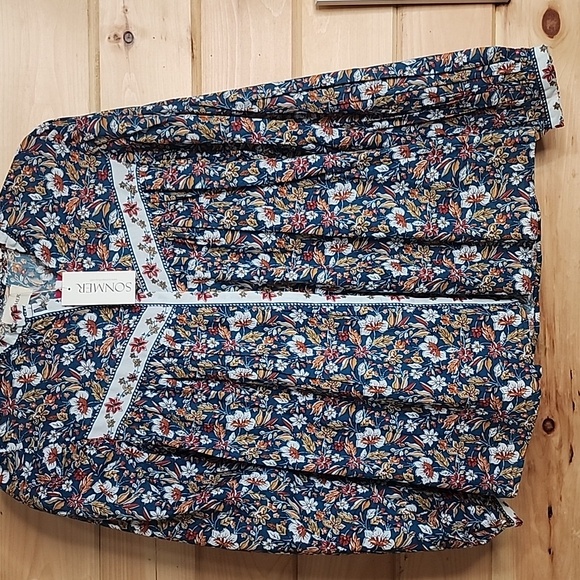 SONMER Vanessa Blouse BLUE - Picture 2 of 7